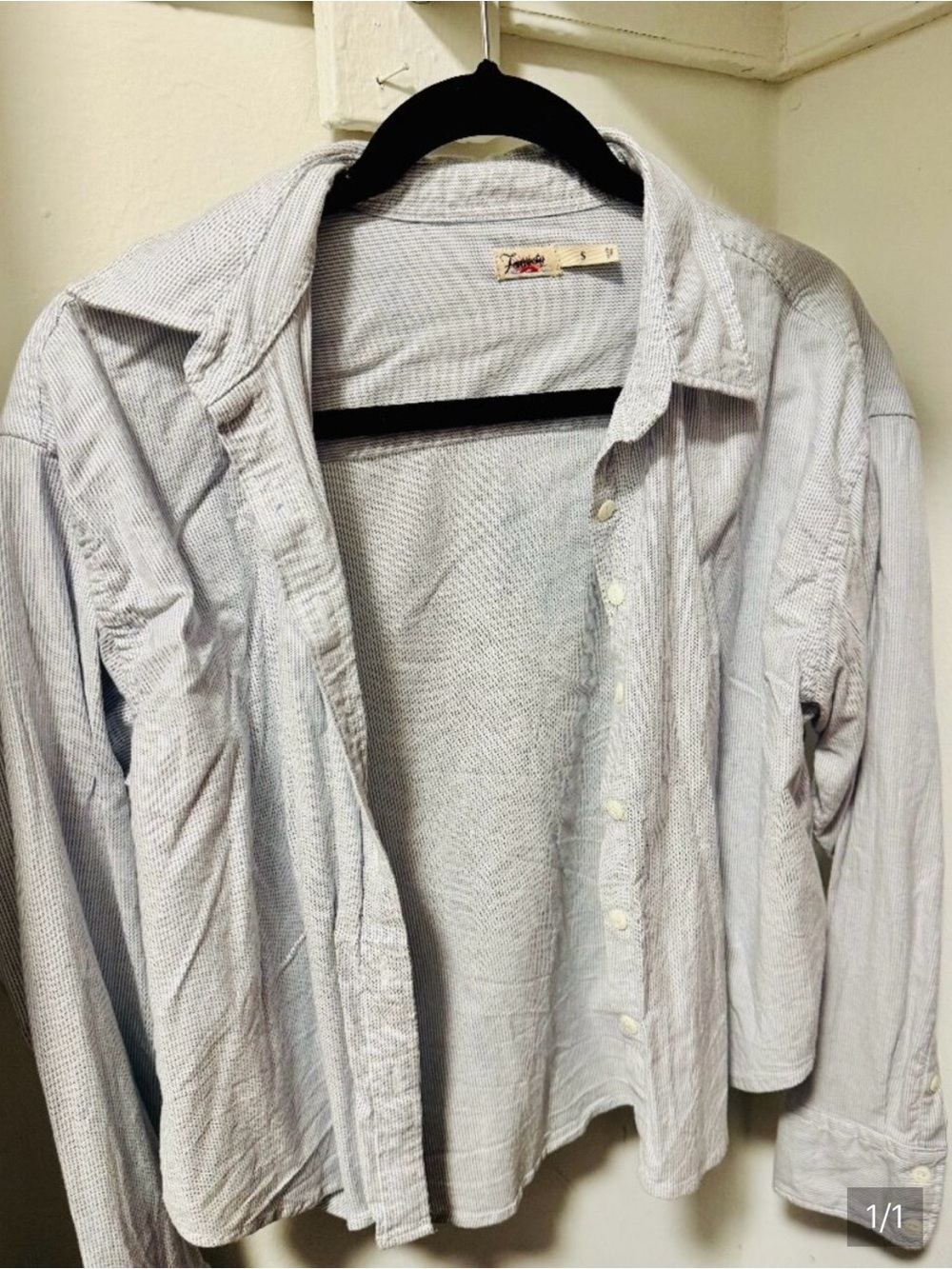 Faherty Light Blue Textured Button-Up Shirt